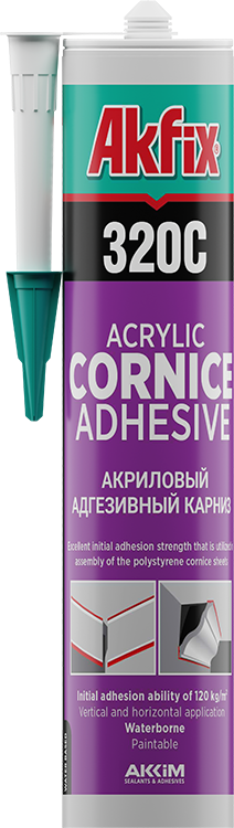 Adhesivo de montaje 320 cornisa Akfix