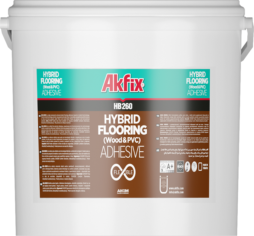 Adhesivo híbrido para pisos de madera y PVC HB260 Akfix
