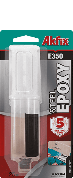 Adhesivo epóxi acero E350 Akfix